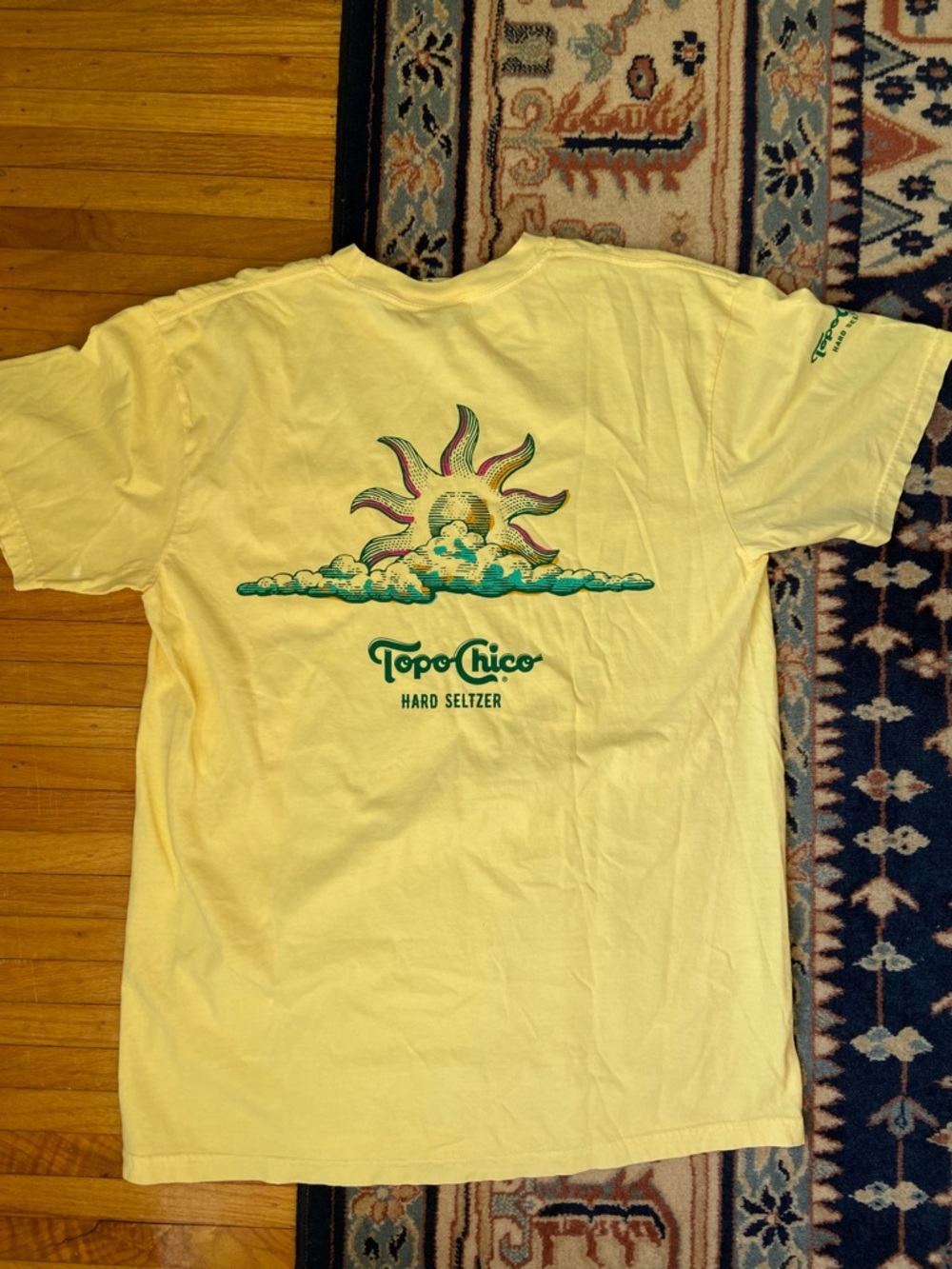 Men's Light Yellow Topo-Chico Pocket tee - Picture 2 of 7